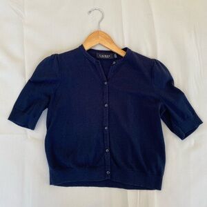 Ralph Lauren cotton mid sleeve cropped T